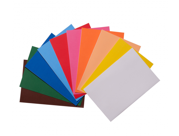 Набір Фоаміран ЕВА різнокольоровий, з клейовим шаром, 10 кольорів, А4, товщина 1,7 мм 742718