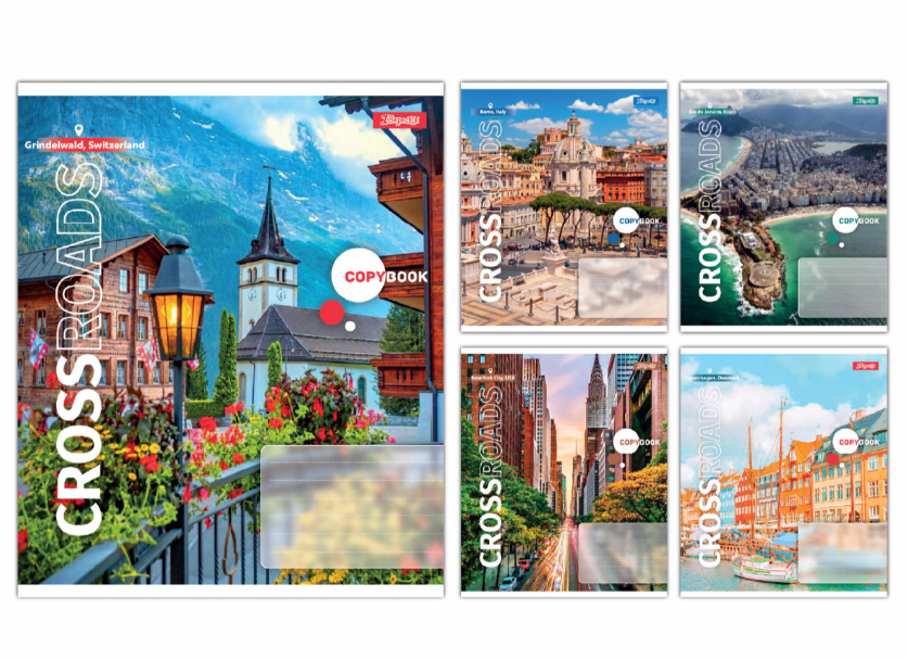 Зошит учнівський загальний 1 Вересня CrossroadsА5 96 аркушів клітинка