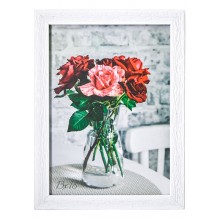 Рамка 13*18 біла рельєфна