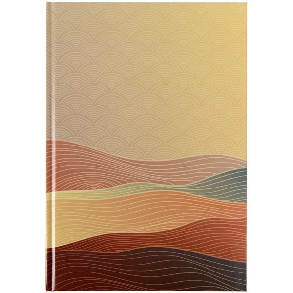 Книга записна А4 Waves 96арк., кліт., бронзова 8422-563-A