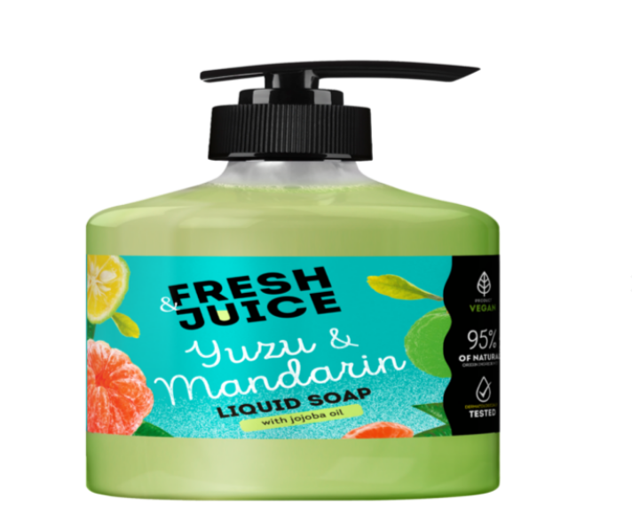 Мило рідке Fresh Juice 460мл  Yuzu&Mandarin New fj.35379