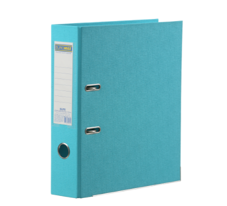 Реєстратор двосторонній ELITE. А4. ширина торця 70/75 мм (внутр./зовн.), блакитний BM.3001-14c