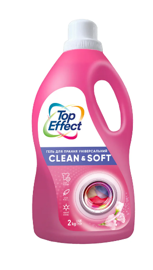 TopEffect Гель для прання універсальний "Clean&Soft", 2 кг TE0703020p