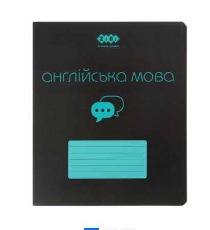 Зошит учнівський загальний BLACK, 48арк., клітинка, англійська, структ.лак, KIDS LINE ZB.1700-17