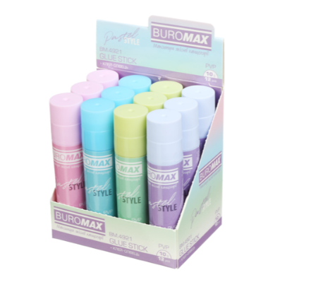 Клей-олiвець PASTEL 10г, PVP BM.4921