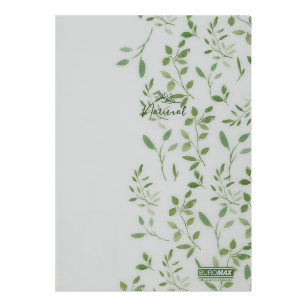 Папка-кутик, А4, матовий напівпрозорий пластик, ARABESKI, білий