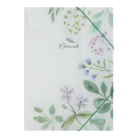 Папка на гумках, А4, матовий непрозорий пластик, ARABESKI, блакитний BM.3969-14