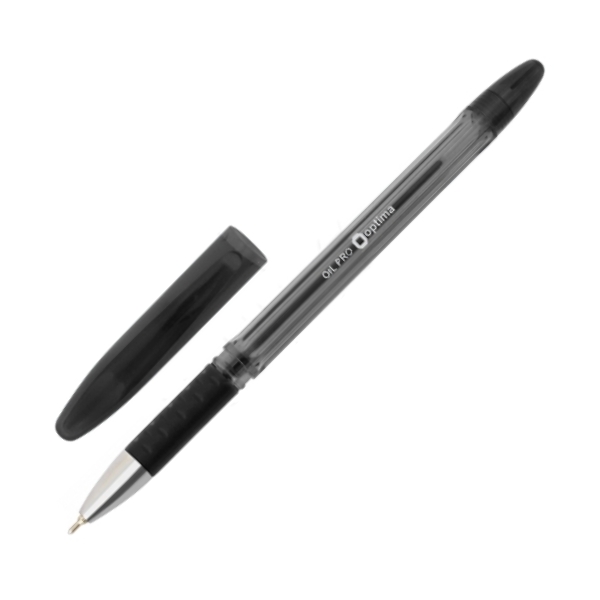 Ручка кулькова Optima Oil Pro чорна, О15616-01