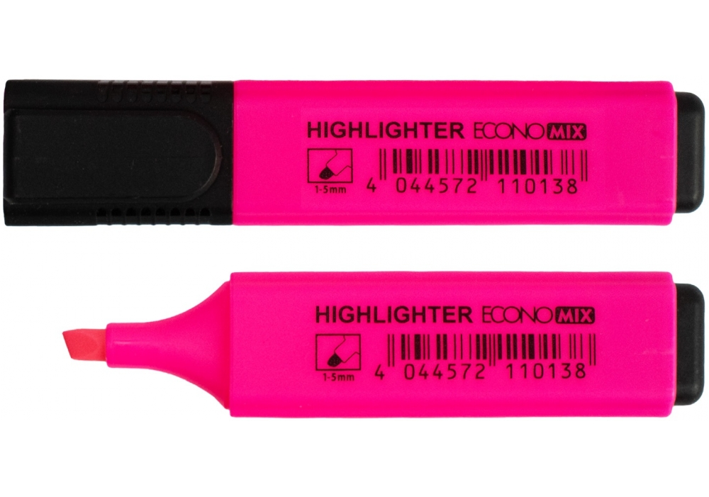 Маркер текстовий ECONOMIX 1-5 мм, колір рожевий E11013