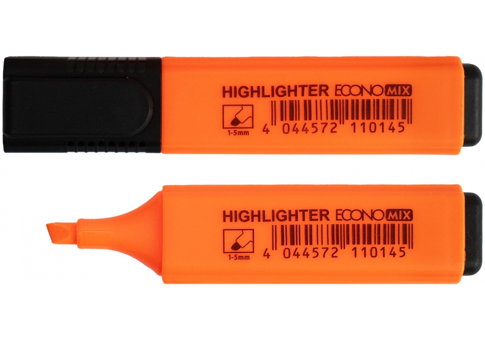 Маркер текстовий ECONOMIX 1-5 мм, колір помаранчевий E11014