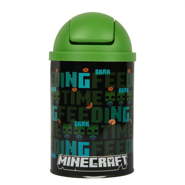 Настільний контейнер для сміття Yes “Minecraft Time feeding” металевий, 10*18см