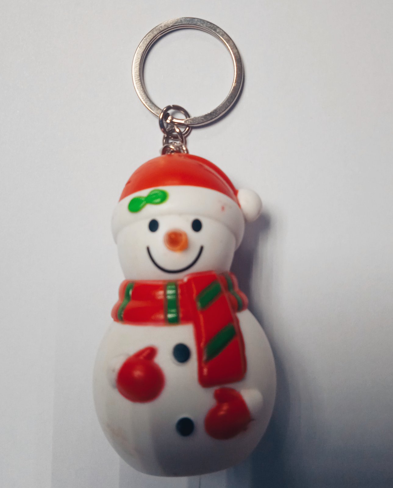 Брелок со светом и музыкой Снеговик 8736