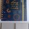 Блокнот А5 на спіралі, на гумці, обкладинка з фольгою 100арк. 70гр.