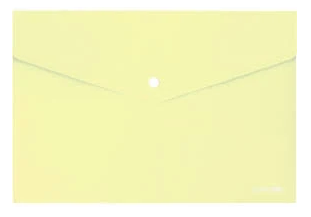 Папка на кнопці А4 пластикова Economix E31301-85 пастельна жовта