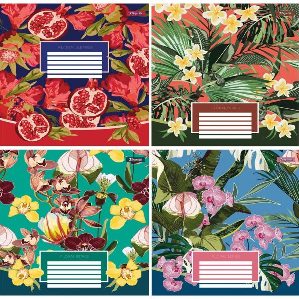 Зошит 96арк лінія 1Вересня 766500 Floral series