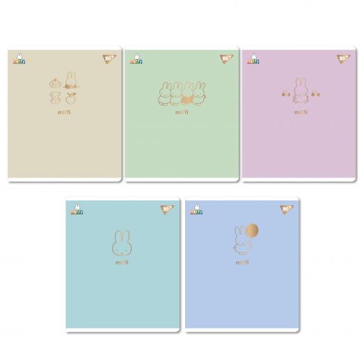 Зошит YES Gold Miffy А5 18 аркушів клітинка