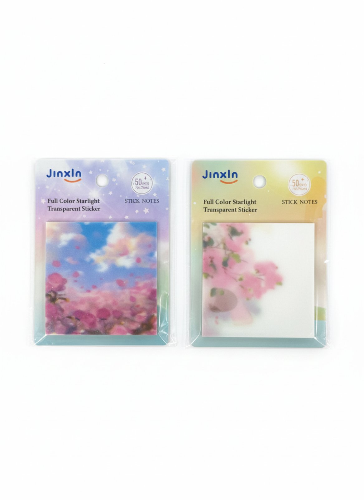 Липкий блок тоннований з блискітками "Nature" 100 аркушів  72*72мм