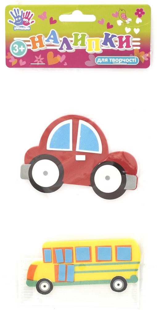 Наклейки для творчества 1Вересня "Машинки" 2шт