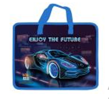 Тека пластикова з текстильними ручками KIDIS, ENJOY  THE FUTURE 14087