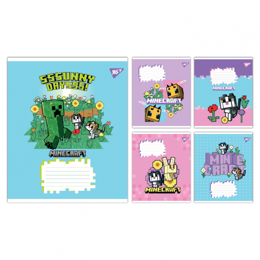 Зошит 18арк  #  Yes Minecraft Flowers, зошит учнівський шкільний 767586