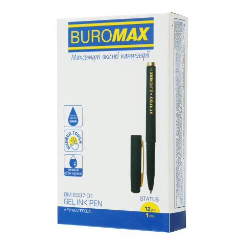 Ручка гелева Rouber Touch, 1.0мм, сині чорнила BM.8337-01