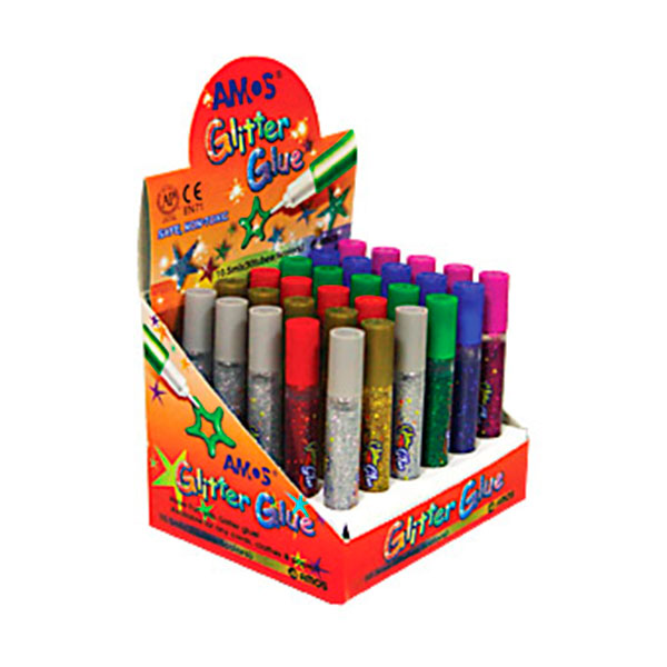 Клей - фарба Classic, 22 мл, серебриста Amos GCL22D24SI