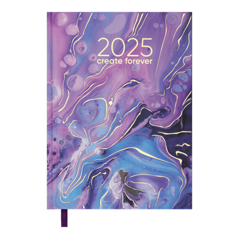 Щоденник датований 2025 MIRACLE, A5, бузковий