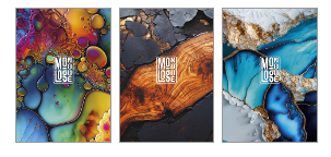 Блокнот для записів, склейка, А6/50арк., у клітинку, білий блок, 60г/м2