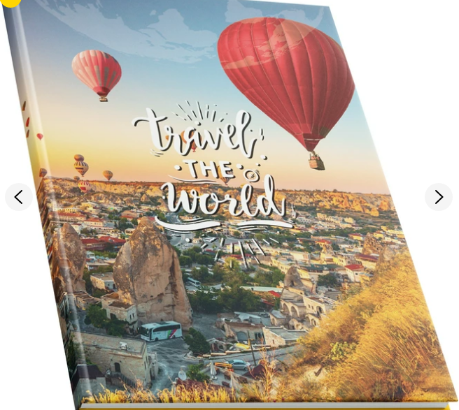 Ділова книга А4 96арк клітинка АРКУШ офсетний папір 1В2369, Подорожуй світом