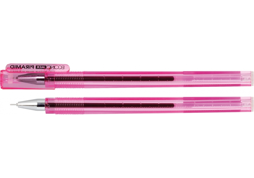 Ручка гелева ECONOMIX E11913-03 PIRAMID 0,5 мм, червона