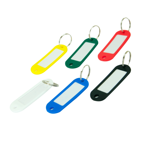 Брелоки для ключів, JOBMAX, 60х20мм, 50 шт., картона коробка, асорті