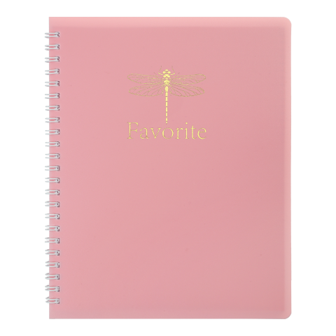 Зошит на пружині FAVOURITE, PASTEL, В5, 80 арк., клітинка, пластикова обкладинка, рожевий
