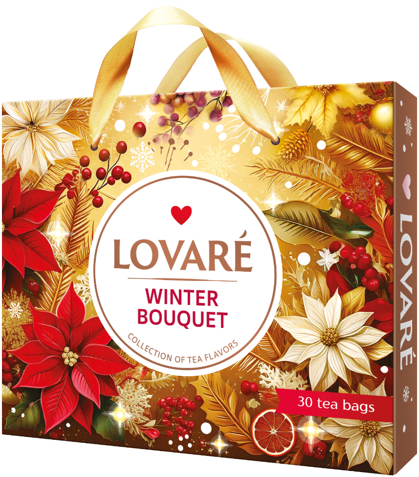 Чай асорті «Bouquet» 6 видів пакетиків по 5 шт, LOVARE lv.74186