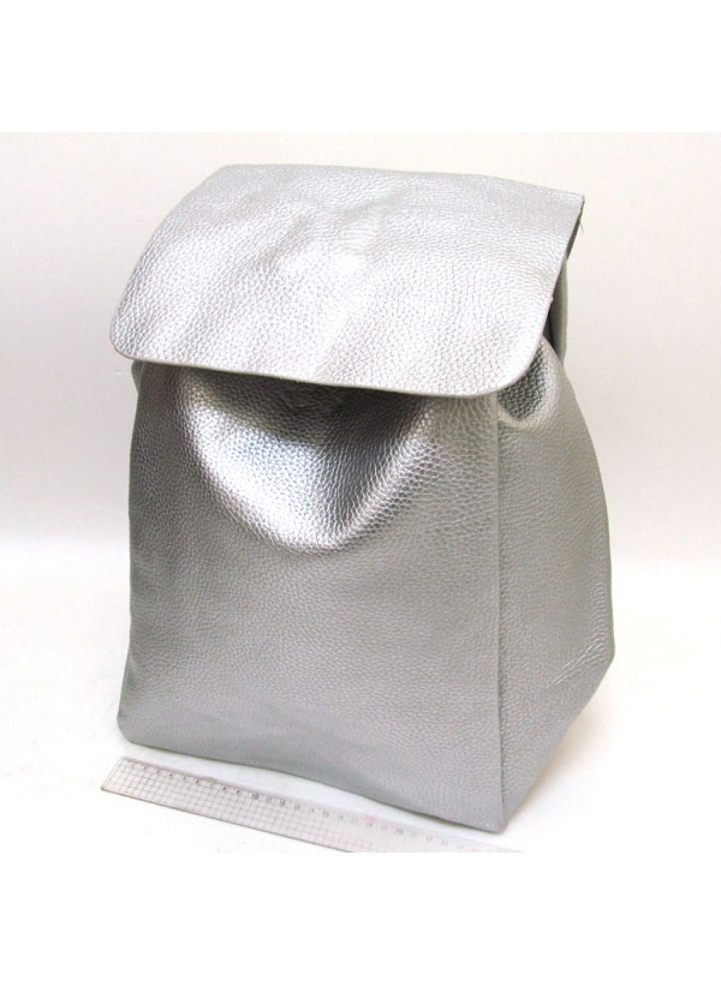 Рюкзак шкіразамінник "Срібло" 38*26*15см 2712