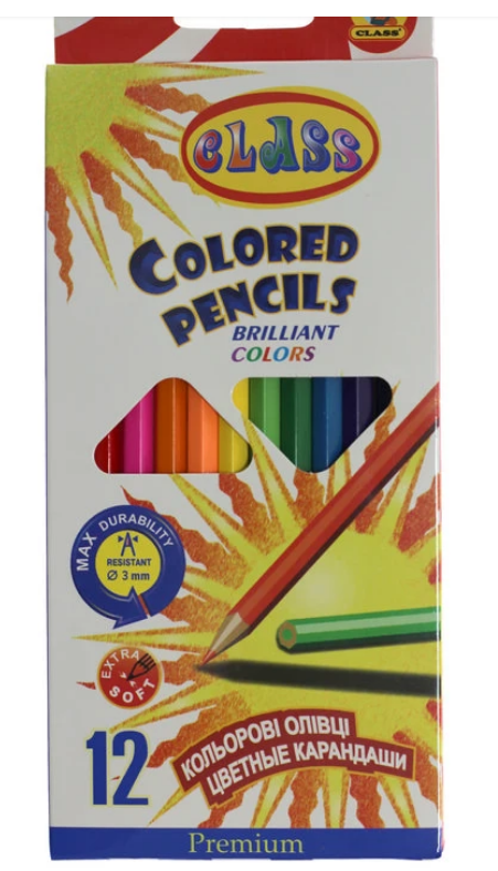 Олівці 12шт/12кол CLASS PREMIUM 1612