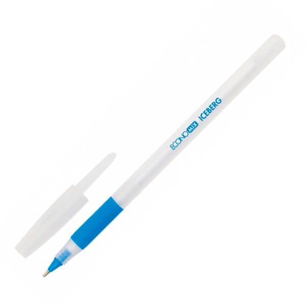 Ручка масляна ECONOMIX E10197-02 ICEBERG 0,7 мм, пише синім