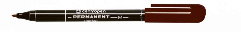 Маркер перманентний Centropen коричневий, 2846/07