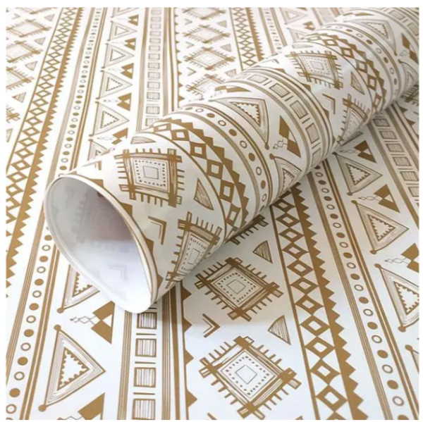 Папір подарунковий № 136 Орнамент, бронза