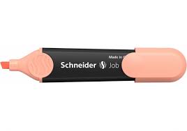 Маркер текстовий SCHNEIDER JOB 150, персиковий S1526