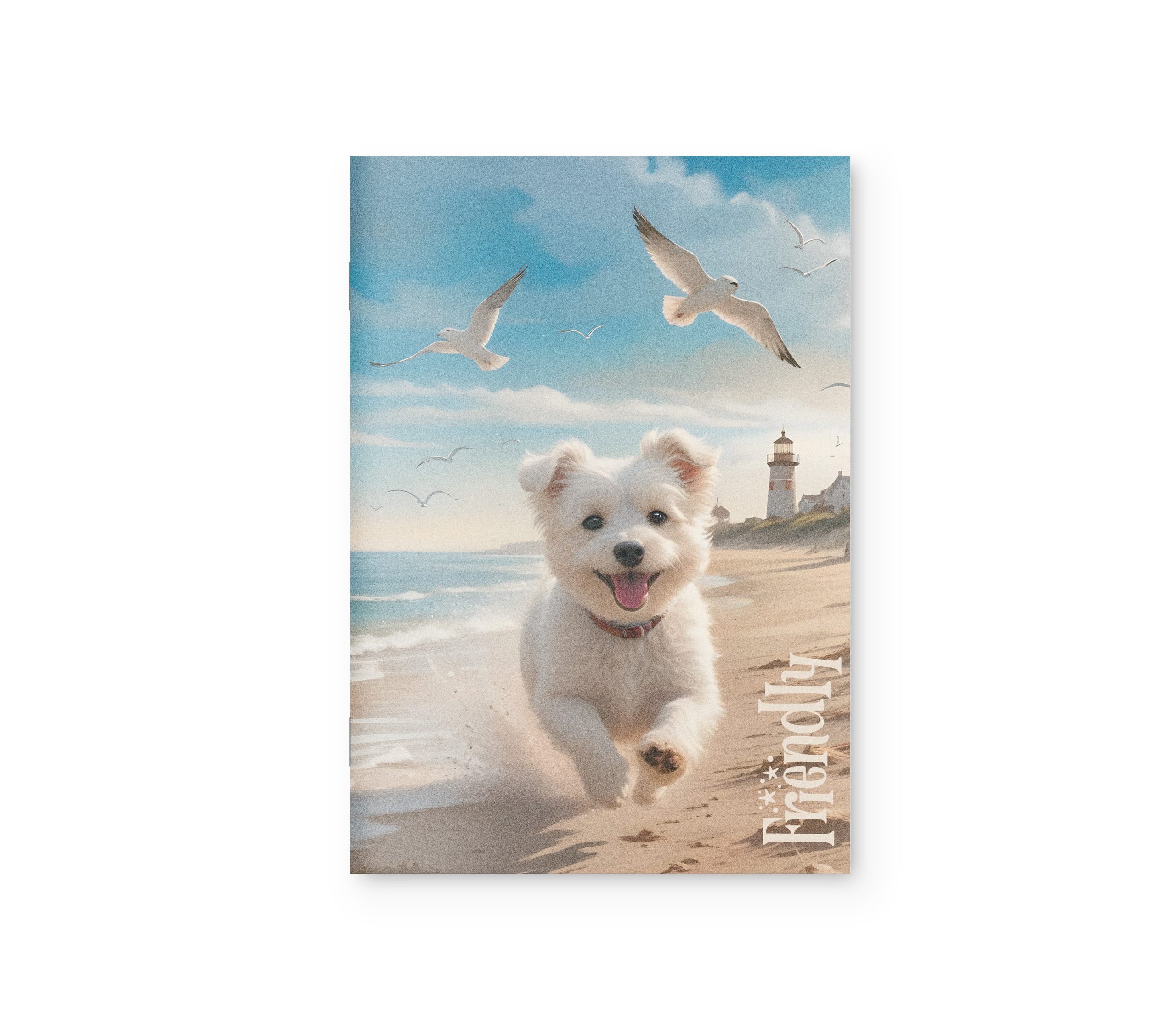 Книга канцелярськая А4 48 арк Аркуш, 1В3171 Песик на морі