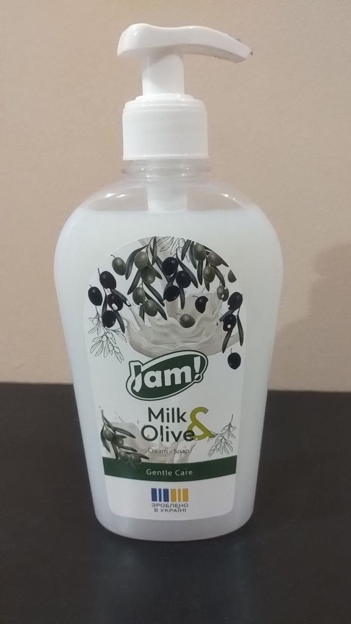 JAM! Крем-мило Milk&Olive з гліцерином 325г