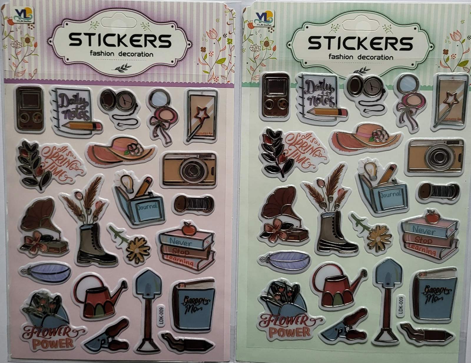 Наліпка пластикова з фольгою 15*24см, Декор