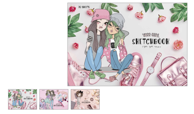 Альбом для малювання 20арк, склейка Школярик Star PB-GB-020-423