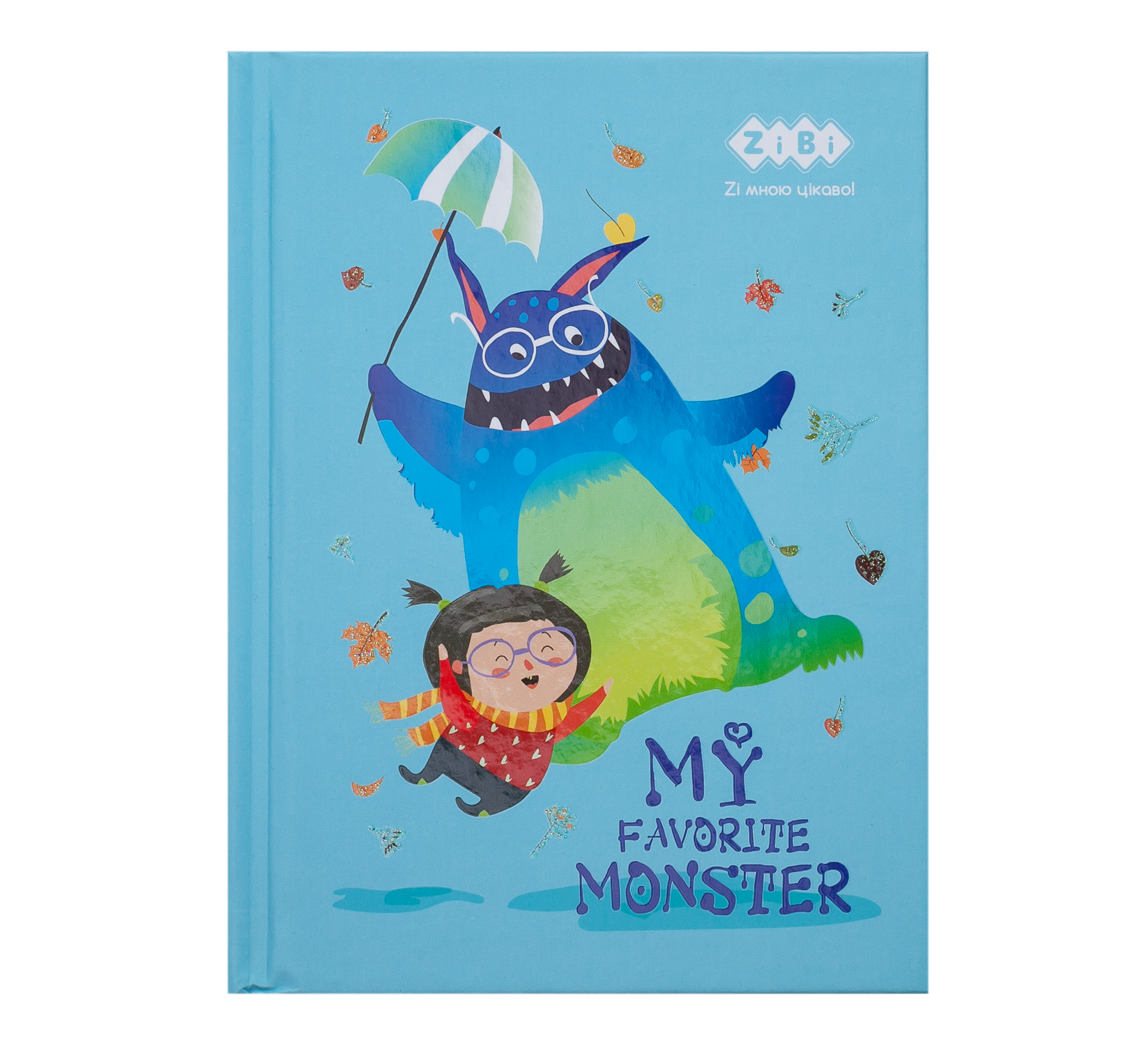 Блокнот А6 64арк клітинка ZIBI MONSTER ZB.12716-14 тверда обкладинка блакитний