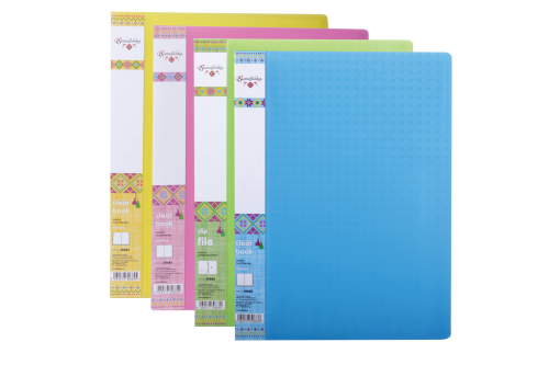 Папка на 30 файлов А4 Optima О30685 "вышиванка" пластиковая, ассорти