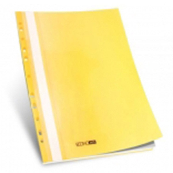 Папка-швидкозшивач А4 Economix E31510-05 з перфорацією, фактура "глянець", жовта