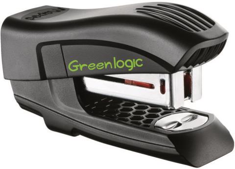 Степлер компактний GREENLOGIC MINI, пластиковий, 15л., + 400 скоб (скоби №24/6; 26/6), асорті