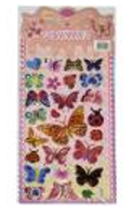 Наліпка м'яка рел'єфна 10,5*24см. Метелики, HS-CC44
