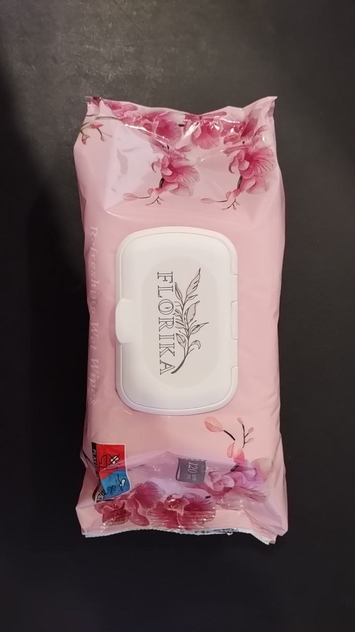 Cерветки вологі 120шт Florika Квіти