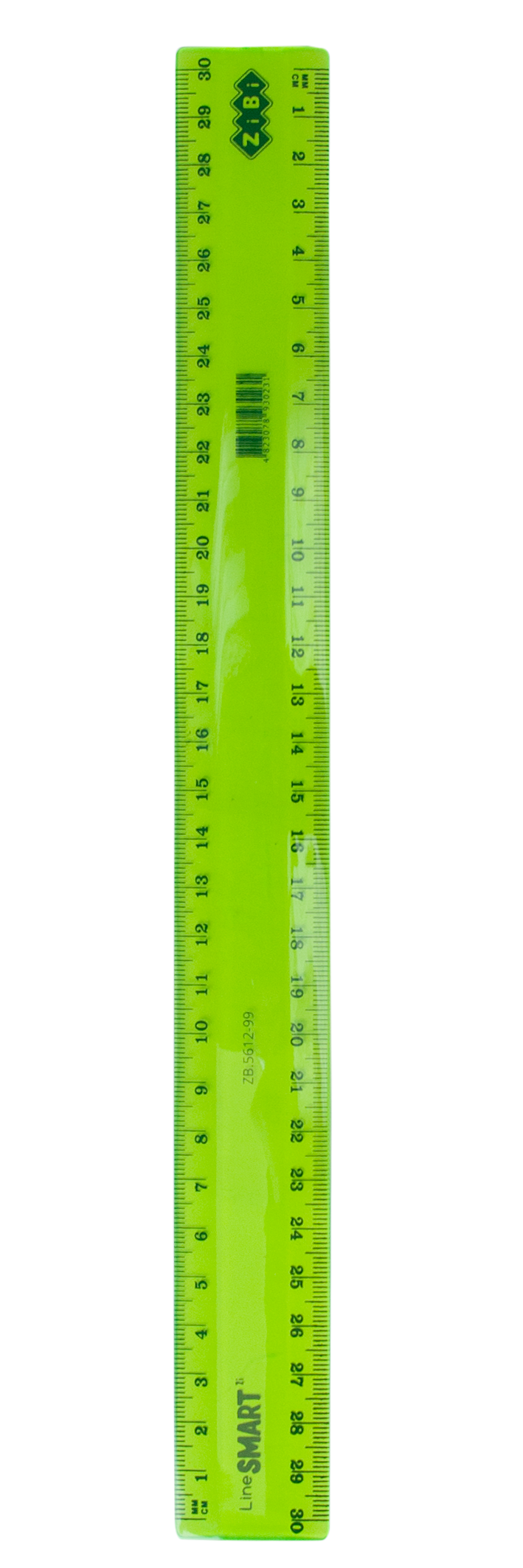 Лінійка пластикова 30см., тонована, асорті ZB.5612-99